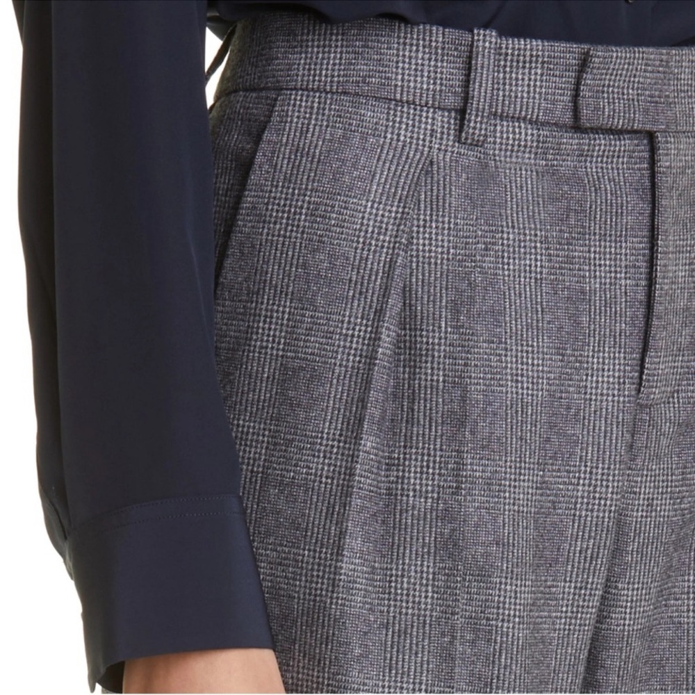 Nili Lotan Gray Checkered Women's Trousers (altered) - Picture 2 of 7